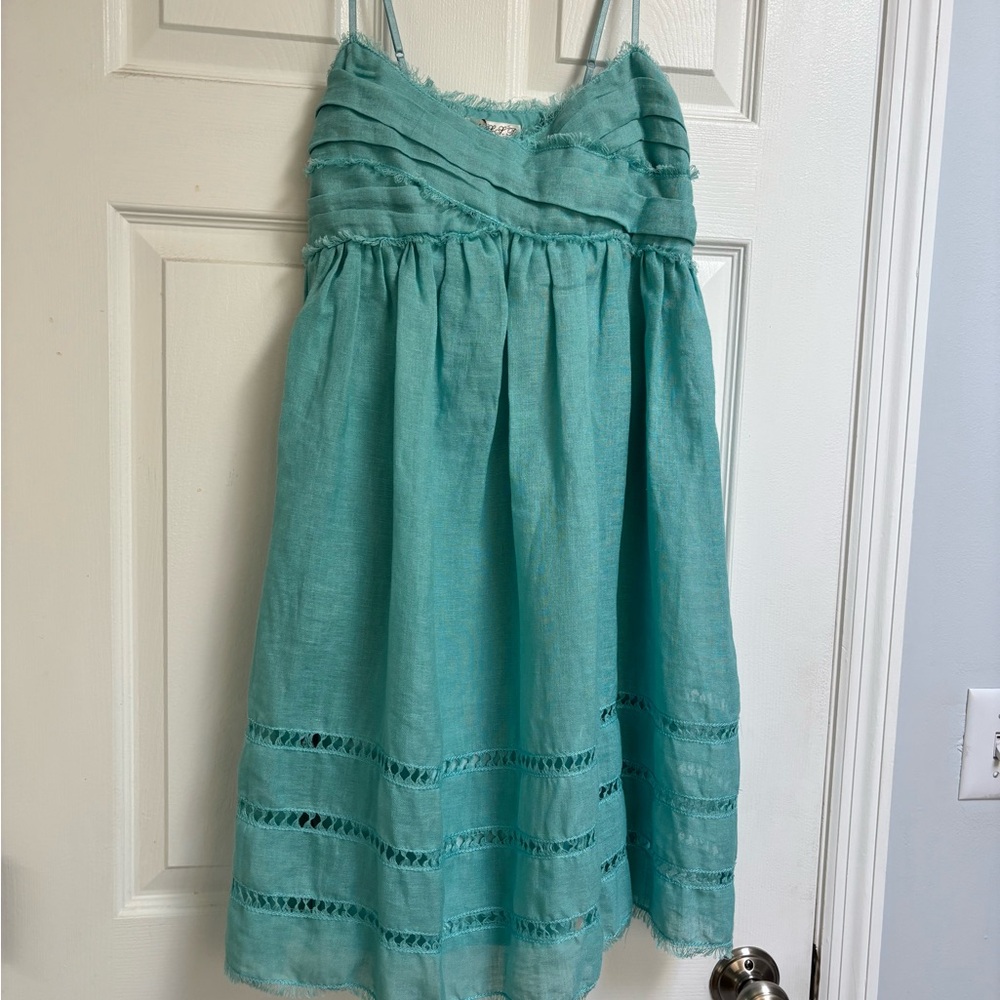 Elegant Teal Mini Dress